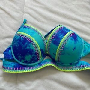 Never been worn 36B tie dye bathing suit top
